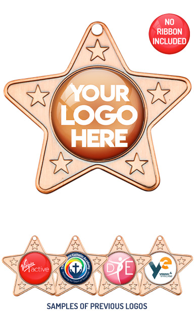 PERSONALISED M10 BRONZE YOUR DANCE LOGO MEDAL - 99p or Less